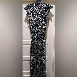 Black floral jumpsuit